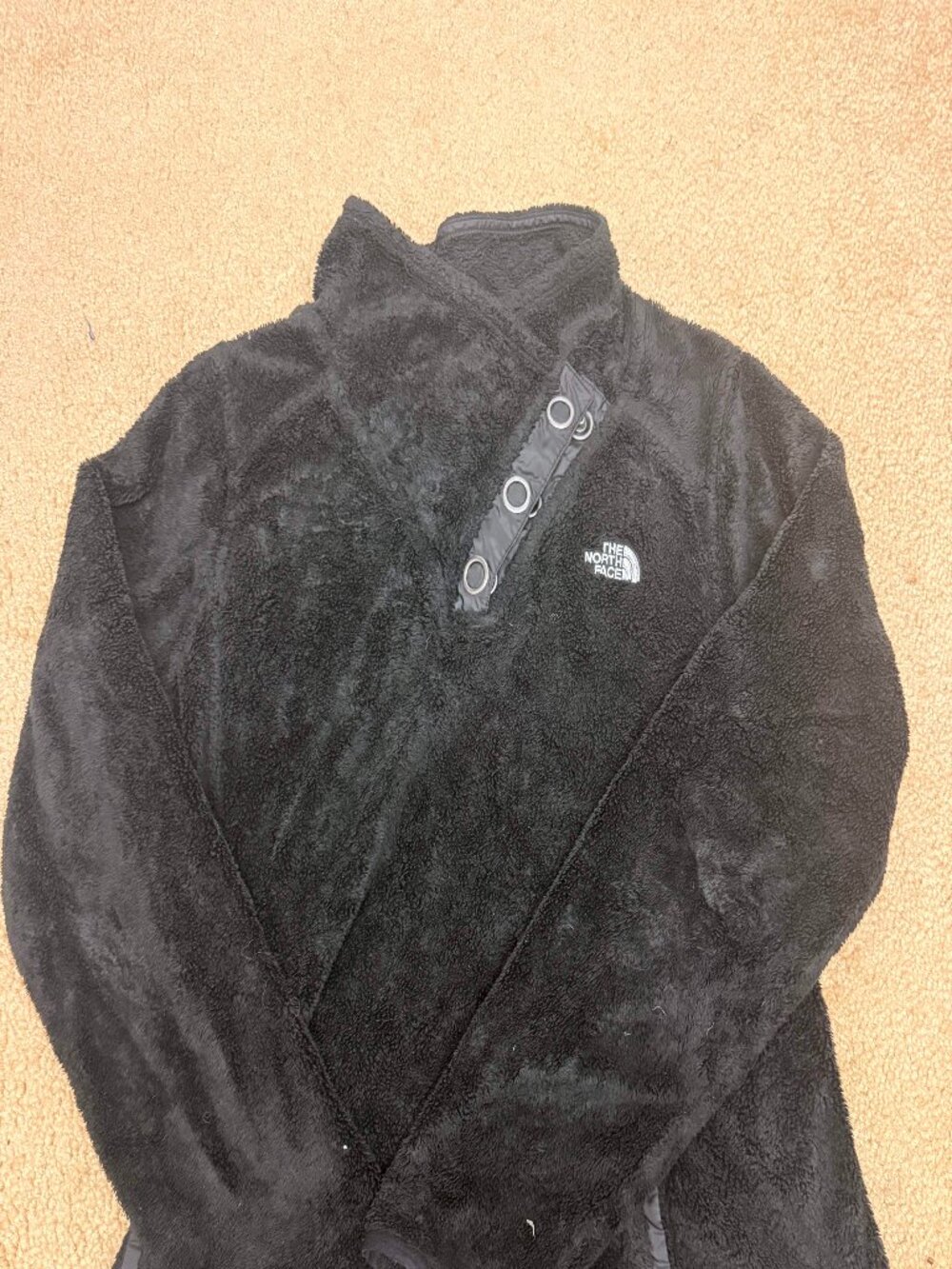 The North Face Women’s Black Fleece Snap Jacket | Size Medium